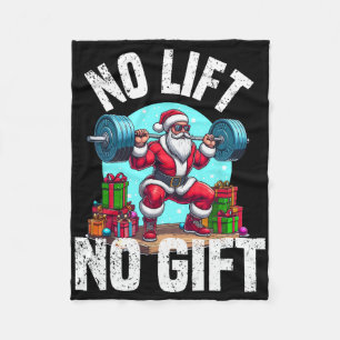 Cobertor De Velo Engraçado Levantando Papais noeis de Natal Quadrad