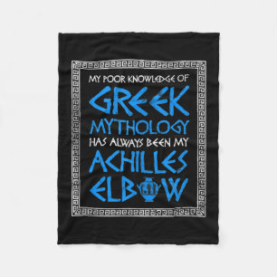 Cobertor De Velo Engraçado Mal Conhecimento Grego Mitologia Aquiles