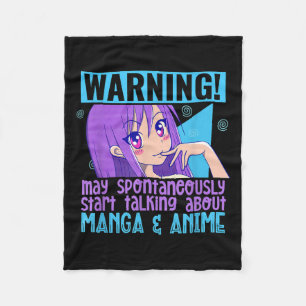Cobertor De Velo Engraçado Manga Anime Lover Otaku Weeb Cita Anime