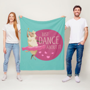 Cobertor De Velo Engraçado Mensagem De Ovelha - Apenas Dance Sobre