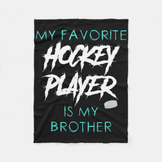 Cobertor De Velo Engraçado Meu Jogador De Hockey Favorito É Irmão H