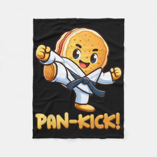 Cobertor De Velo Engraçado Pancake Pan Karate Taekwondo Kick Boys G