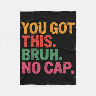 Cobertor De Velo Engraçado Professor de Dia de Teste Bruh Você Tem 