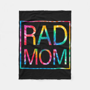 Cobertor De Velo Engraçado Rad Mãe Tie Dye Dia de as mães Engraçado