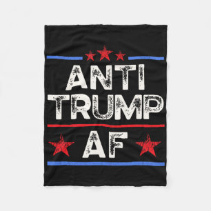 Cobertor De Velo Engraçado Retro Anti-trump Af, Anti Fascismo, Pró 
