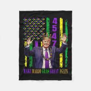 Cobertor De Velo Engraçado Trump Mardi Gras Faz Excelente Mardi Gra