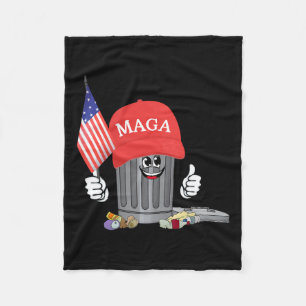 Cobertor De Velo Engraçado Trump Mega Garbage Can Personagem de des