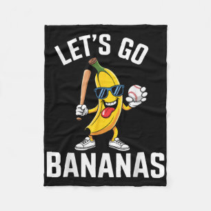 Cobertor De Velo Engraçado Vamos Bananas Cuja Fruta de Banana Jogue