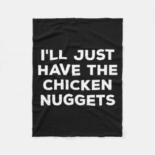 Cobertor De Velo Engraçado, vou pedir só os nuggets de frango
