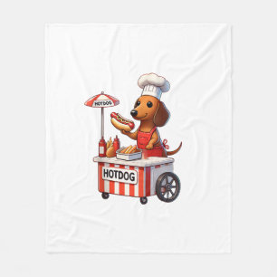 Cobertor De Velo Engraçado Weenie Dachshund Dog Sausage Hotdog Sand