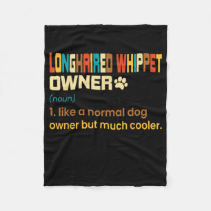 Cobertor De Velo Engraçado Whippet Vintage Retro Dog Mãe Pai