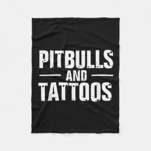 Cobertor De Velo Engraçados Pitbulls E Tattoos Trendy Cães Cachorro