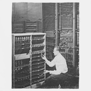Cobertor De Velo ENIAC (ø computador) para o geek que o tem todo