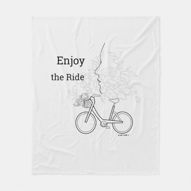 Cobertor De Velo  Enjoy the Ride: Minimalist DAILYMIEN Blanket  (Frente)