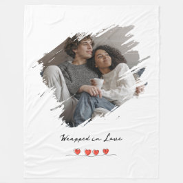 Cobertor De Velo Envolvido em Amor Foto do Dia dos Namorados Person