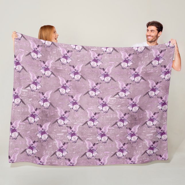 Cobertor De Velo Ephemera Lavendar Paper Series Design 10 (In Situ)