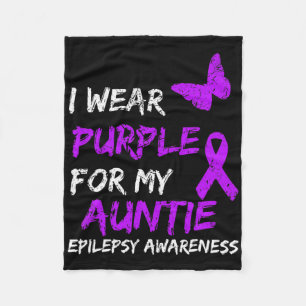 Cobertor De Velo Epilepsia Eu Uso Roxo Para a Fita da Minha Tia 1