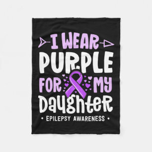 Cobertor De Velo Epilepsia Fita Eu Visto Roxo Para Minha Filha Em G