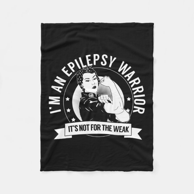 Cobertor De Velo Epilepsy Warrior Nftw - Consciência da Epilepsia (Frente)