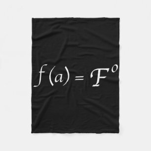 Cobertor De Velo Equação de matemática engraçada Fafo Piada Profess