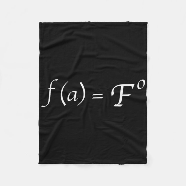 Cobertor De Velo Equação de matemática engraçada Fafo Piada Profess (Frente)