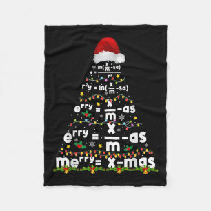 Cobertor De Velo Equação Matemática Merry Xmas Temporada Professor 