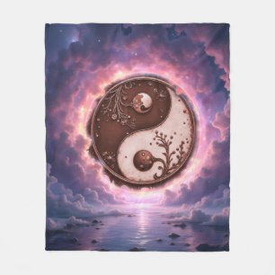 Cobertor De Velo Equilíbrio ao Luar – Yin Yang da Luz Eterna.