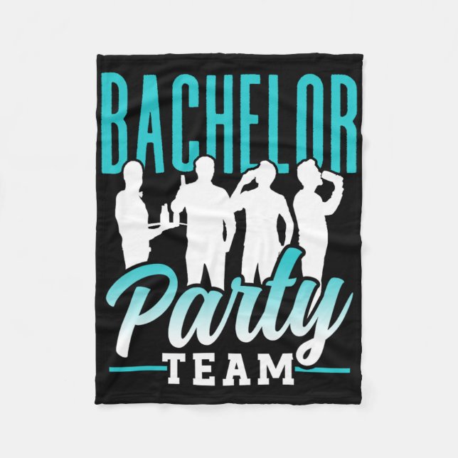 Cobertor De Velo Equipe da Festa de Despedida de Solteiro Noivo Noi (Frente)