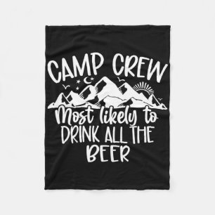 Cobertor De Velo Equipe de Acampamento Mais Propensa a Beber Toda a
