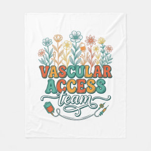 Cobertor De Velo Equipe de Acesso Vascular Camisa Floral Médica Des