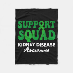 Cobertor De Velo Equipe de apoio conscientização doença renal verde