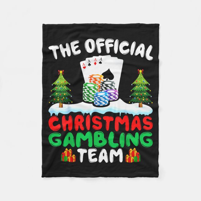 Cobertor De Velo Equipe de Apostas de Natal - Apostador Divertido d (Frente)