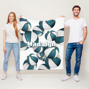 Cobertor De Velo equipe de basquetebol em equipe colorida decoração