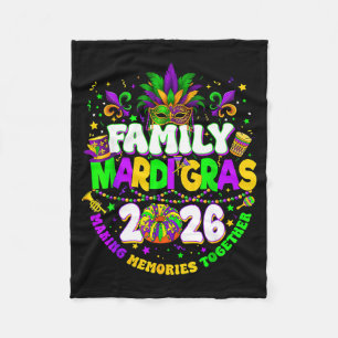Cobertor De Velo Equipe de Carnaval de Mardi Gras da Família 2026 V
