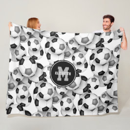 Cobertor De Velo equipe de futebol da cinza negra cor sala de espor