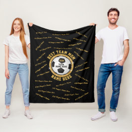 Cobertor De Velo Equipe de futebol personalizada, presentes para ma