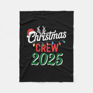 Cobertor De Velo Equipe de Natal Personalizada 2025 Família de Nata
