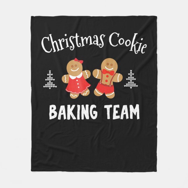 Cobertor De Velo Equipe de panificação de biscoitos de Natal | pão  (Frente)