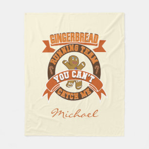 Cobertor De Velo Equipe de Pão de Natal Personalizado