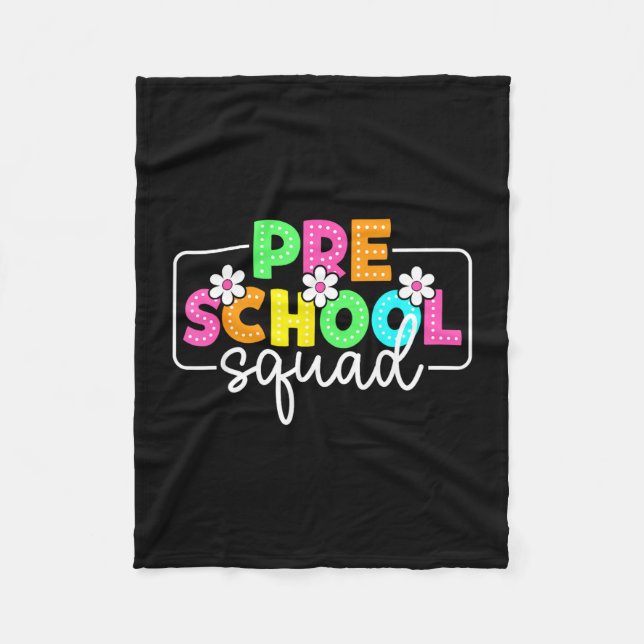 Cobertor De Velo Equipe de pré-escola de volta aos professores alun (Frente)