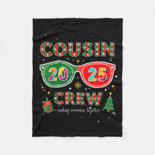 Cobertor De Velo Equipe de Primos 2025 Natal Divertido Família Comb