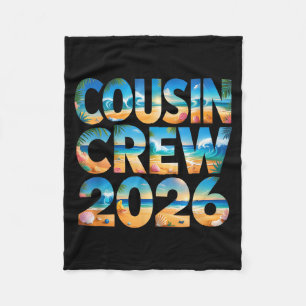 Cobertor De Velo Equipe de primos retrô 2026 acampamento férias fam