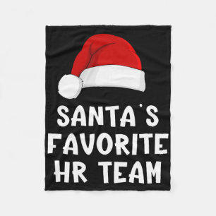 Cobertor De Velo Equipe de RH favorita do Papai Noel de Natal Engra