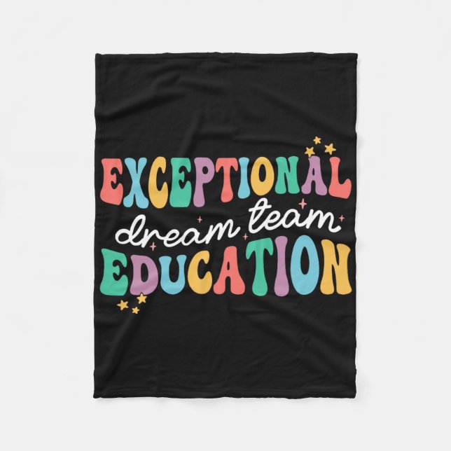 Cobertor De Velo Equipe de Sonho de Educação Excepcional Professor  (Frente)