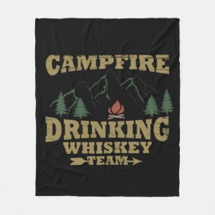 Cobertor De Velo equipe de whiskey do bebendo de campfire