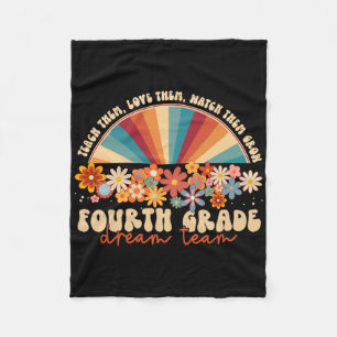 Cobertor De Velo Equipe dos Sonhos da 4ª Série Groovy Rainbow Ck T