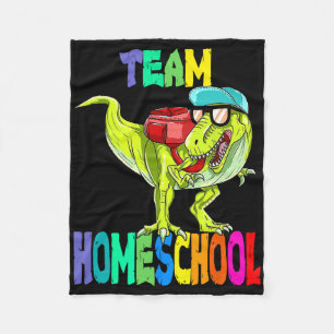 Cobertor De Velo Equipe Ensino em Casa Dinossauro T Rex Volta à Esc