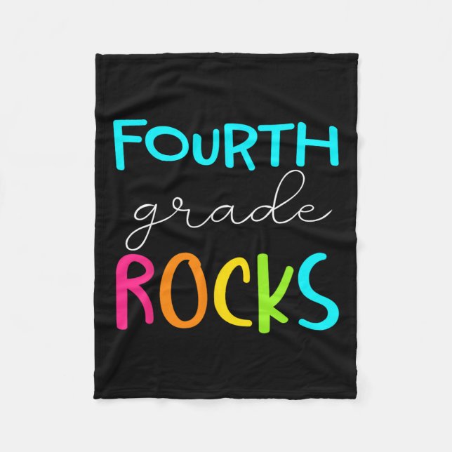 Cobertor De Velo Equipe Grade Rocks Professor do 4º ano  (Frente)