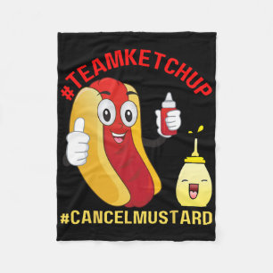 Cobertor De Velo Equipe Hotdog Engraçada Ketchup Diversão Do Churra