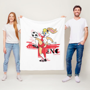 Cobertor De Velo Equipe Lola Bunny Inglaterra Futebol Gráfico